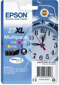 EPSON ORIGINAL - Epson 27XL Multipack 3 Cartouches couleurs de marque